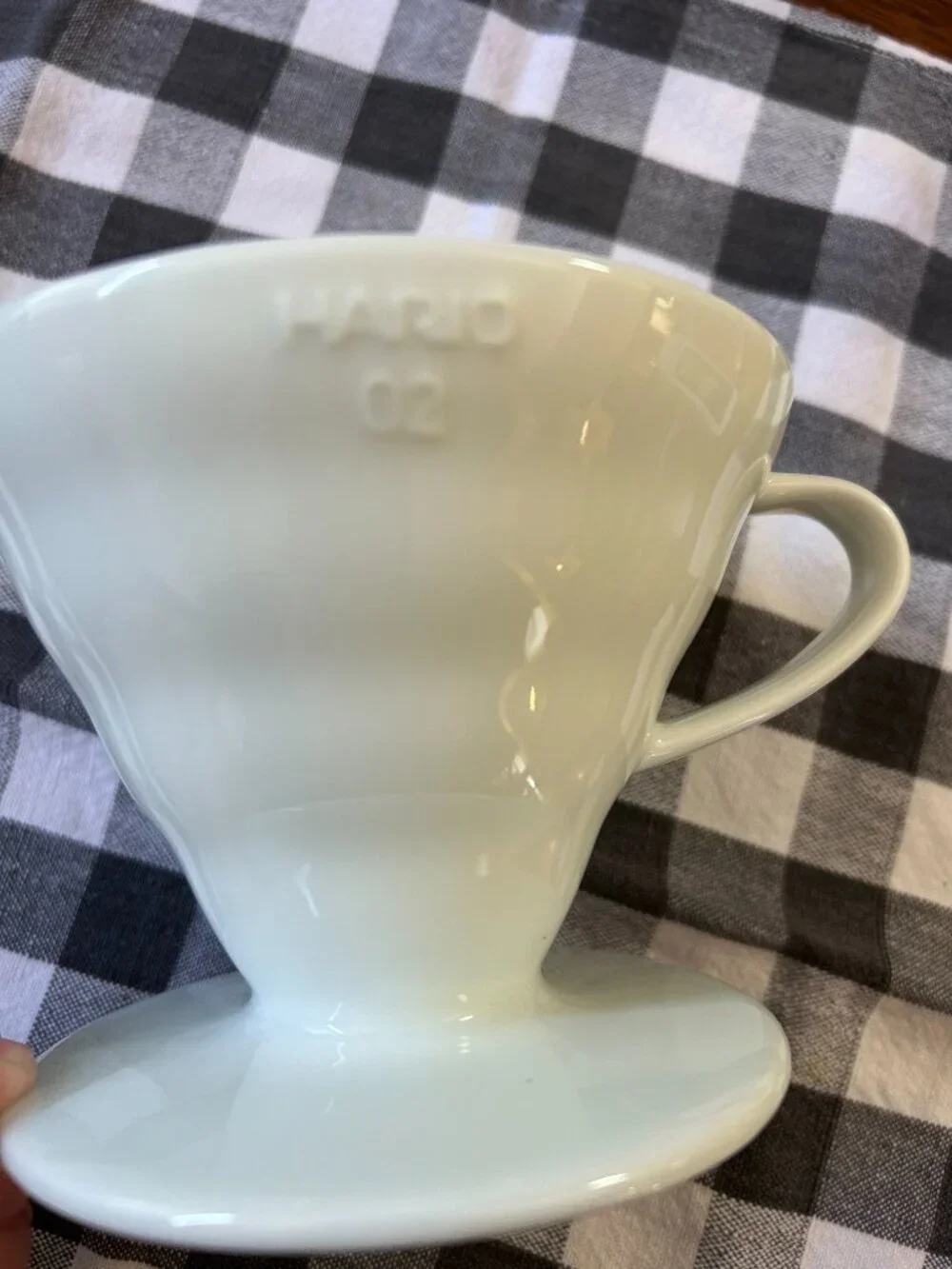White Porcelain/Ceramic drip coffee filter